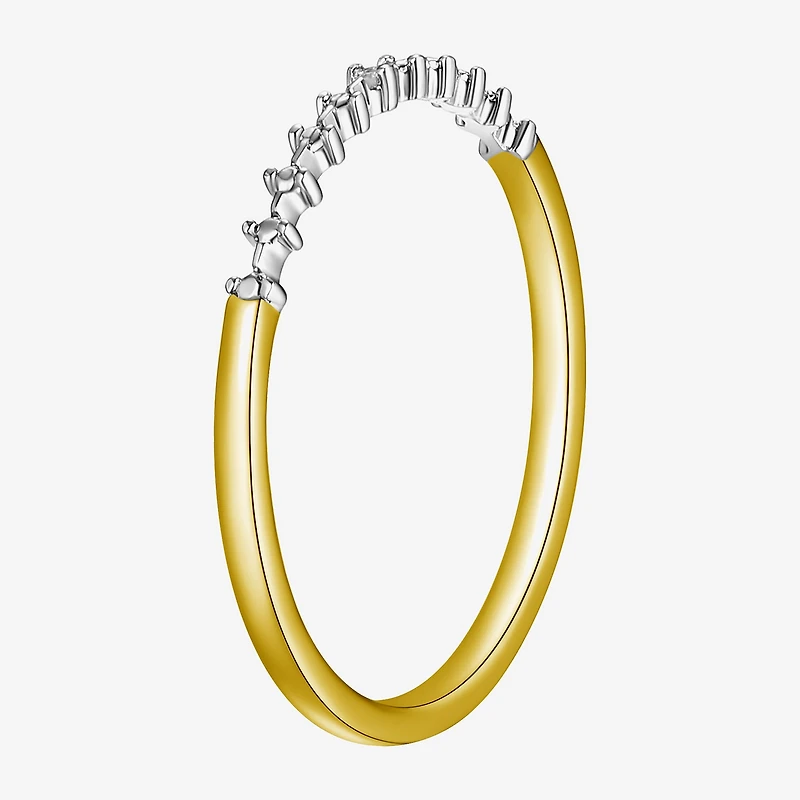 Sparkle Allure Womens White Diamond Accent Delicate Band