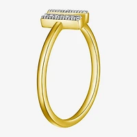 Sparkle Allure Womens White Diamond Accent Bar Bypass  Band