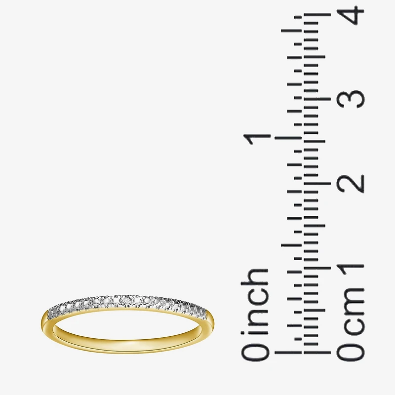 Sparkle Allure Womens White Diamond Accent Delicate Band