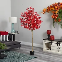Nearly Natural 6ft Autumn Maple Fall Artificial Plant