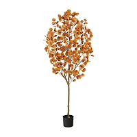 Nearly Natural 6ft Autumn Eucalyptus Artificial Plant