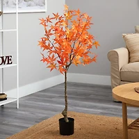 Nearly Natural 4ft Autumn Maple Artificial Plant