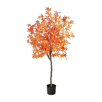 Nearly Natural 5ft Autumn Maple Artificial Plant