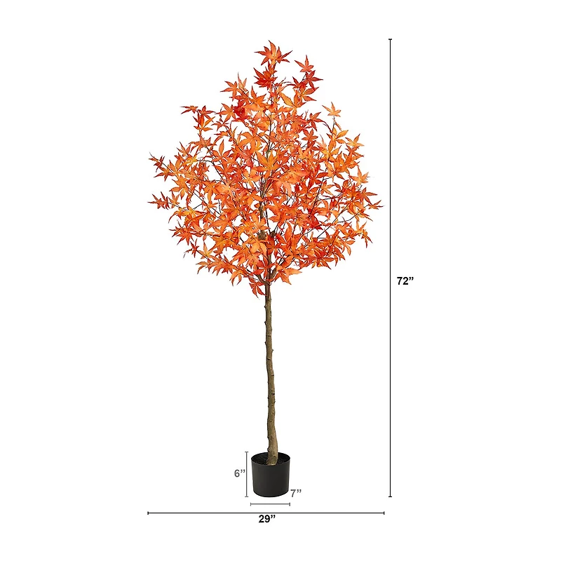 Nearly Natural 6ft Autumn Maple Artificial Plant