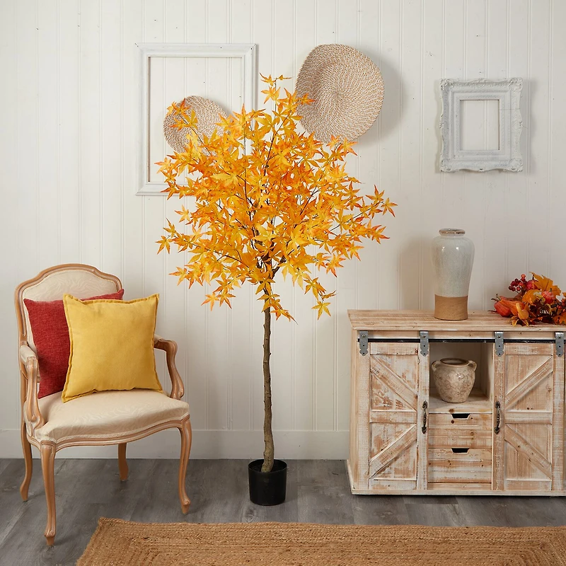 Nearly Natural 6ft Autumn Maple Artificial Plant