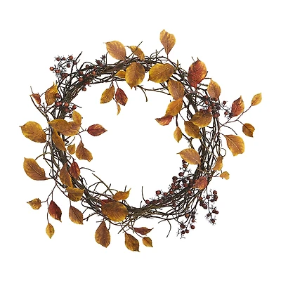 Nearly Natural Harvest Twig Wreath
