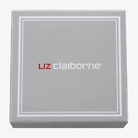 Liz Claiborne Pendant Necklace And Drop Earring Womens Glass Heart 2-pc. Jewelry Set