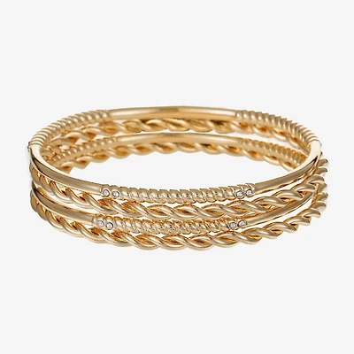 Liz Claiborne Womens 4-pc. Glass Bracelet Set