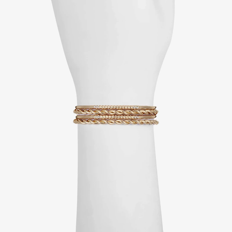 Liz Claiborne Womens 4-pc. Glass Bracelet Set