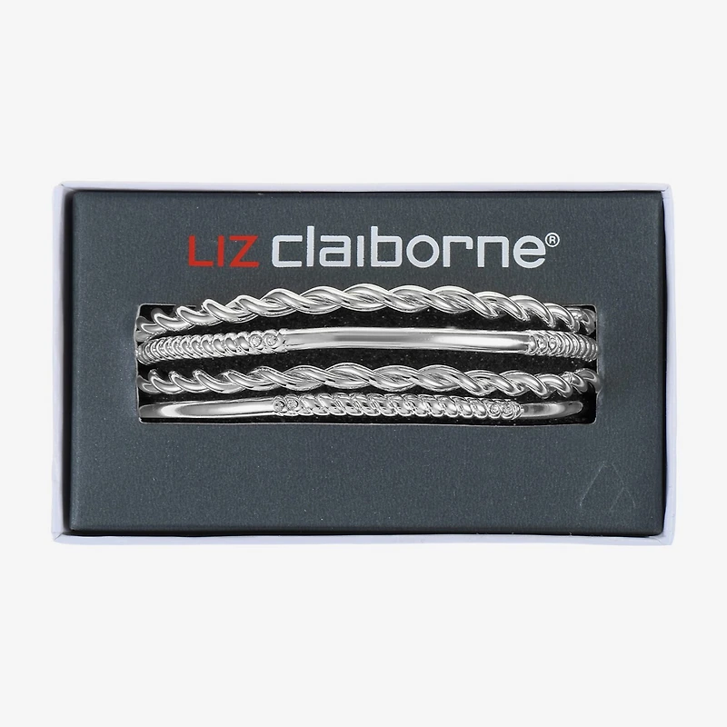 Liz Claiborne Womens 4-pc. Glass Bracelet Set