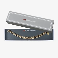 Liz Claiborne Layered Womens Solid Link Bracelet