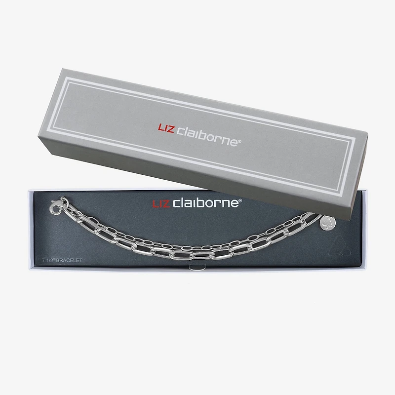 Liz Claiborne Layered Womens Solid Link Bracelet