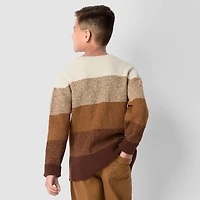 Thereabouts Little & Big Kid Boys Crew Neck Long Sleeve Pullover Sweater