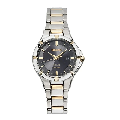 Seiko Womens Two Tone Stainless Steel Bracelet Watch Sut316