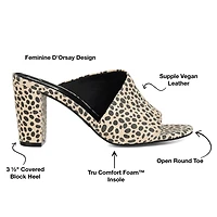 Journee Collection Womens Allea Slip-on Open Toe Mules