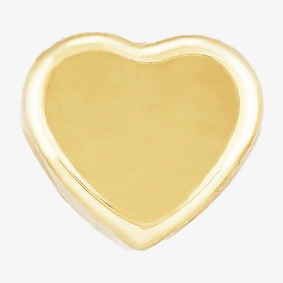 Gold Opulence Womens 14K Gold 7mm Heart Single Earring