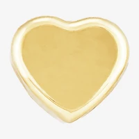 Gold Opulence Womens 14K Gold 7mm Heart Single Earring