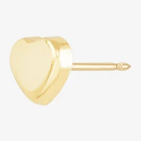 Gold Opulence Womens 14K Gold 7mm Heart Single Earring