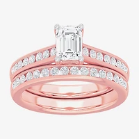 G-H / Si1-Si2) Womens / CT. T.W. Lab Grown White Diamond 14K Gold Side Stone Bridal Set