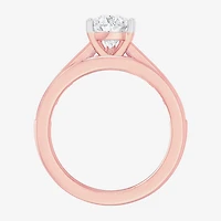 (G-H / Si1-Si2) Womens 3 CT. T.W. Lab Grown White Diamond 14K Gold Pear Side Stone Bridal Set