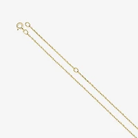 Personalized 14K Gold Over Sterling Silver Initial Disc Pendant Necklace