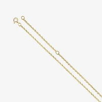 Womens Diamond Accent Natural White Diamond 10K White Gold 18 Inch Name Necklace