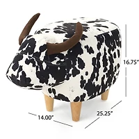 Bessie Upholstered Animal Ottoman