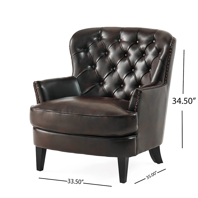 Tafton Tufted Upholstered Club Chair
