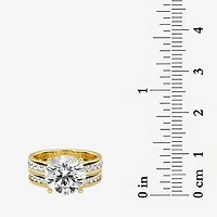Grown Gorgeous Vs2, F Womens 4 1/4 CT. T.W. Lab White Diamond 14K Gold or Platinum Round Side Stone Bridal Set