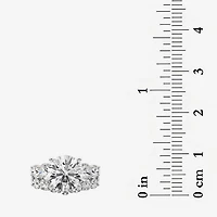 Grown Gorgeous (F, Vs2) Womens 4 7/8 Ct. T.W. Lab White Diamond 14K Gold or Platinum Round Side Stone 5-Stone Engagement Ring