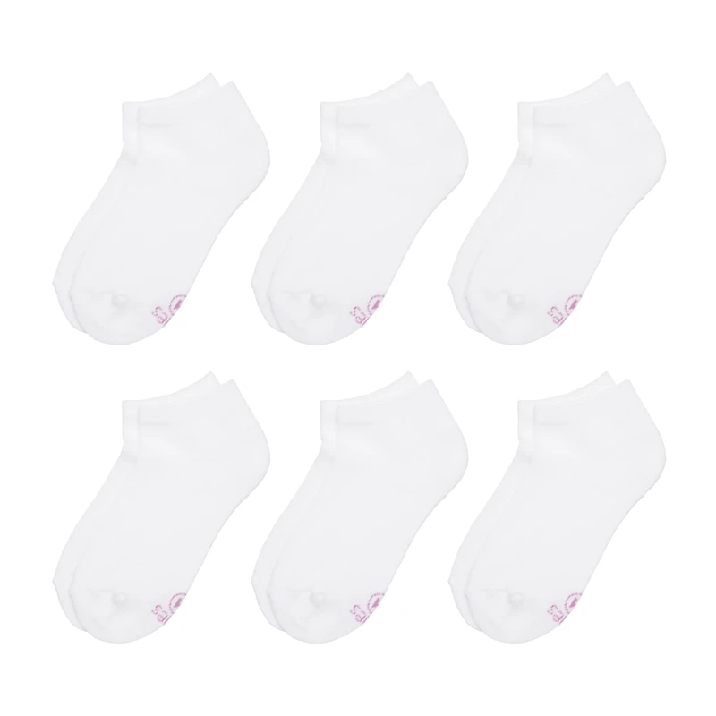 Hanes Ultimate Little & Big Girls 6 Pair Low Cut Socks