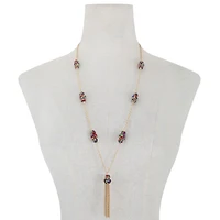 Monet Jewelry Womens Multi Color 31 Inch Pendant Necklace