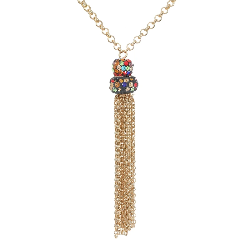 Monet Jewelry Womens Multi Color 31 Inch Pendant Necklace
