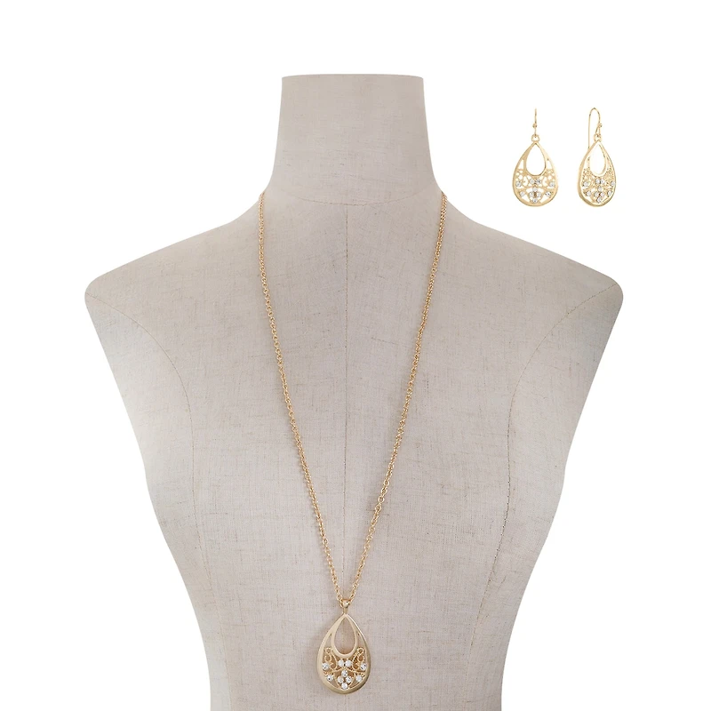 Mixit Womens White 2-pc. Jewelry Set
