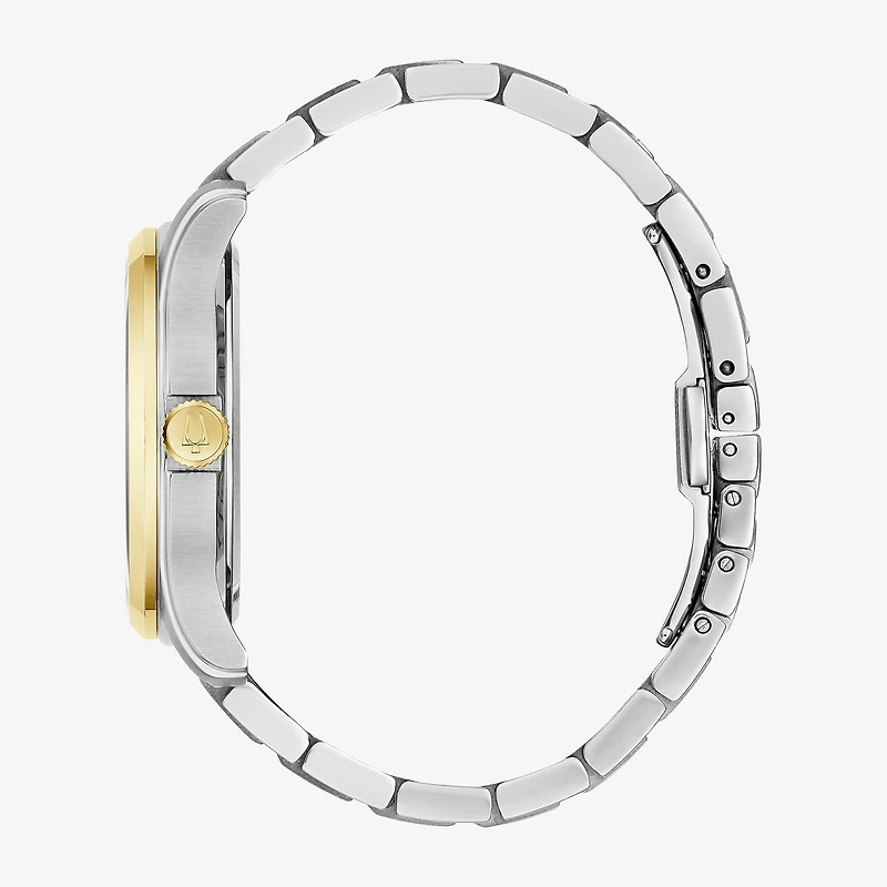 Bulova Classic Wilton Mens Two Tone Stainless Steel Bracelet Watch 98b391
