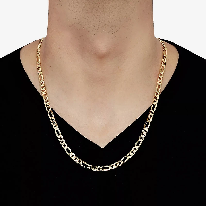 Mens 22 - 30 Inch 10K Gold Link Necklace
