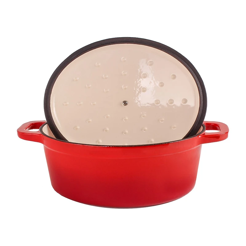 BergHOFF Neo Cast Iron Oval Covered Casserole 5-qt.