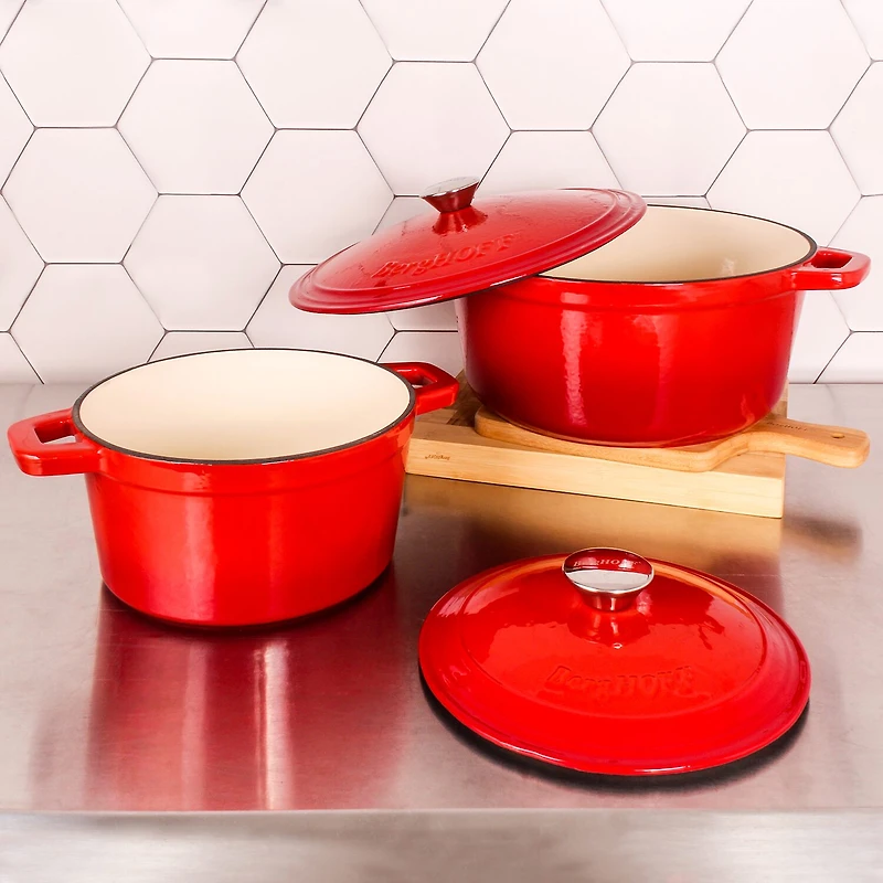 BergHOFF Neo Cast Iron Oval Covered Casserole 5-qt.