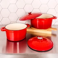 BergHOFF Neo Cast Iron Oval Covered Casserole 5-qt.