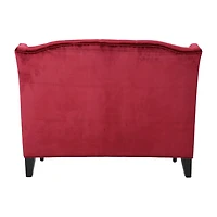 Leora Curved Slope-Arm Upholstered Loveseat