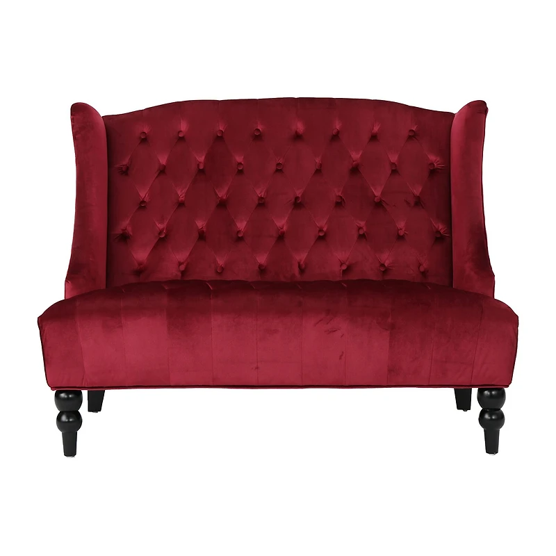 Leora Curved Slope-Arm Upholstered Loveseat