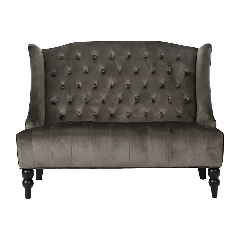 Leora Curved Slope-Arm Upholstered Loveseat