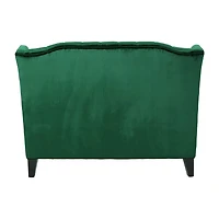 Leora Curved Slope-Arm Upholstered Loveseat