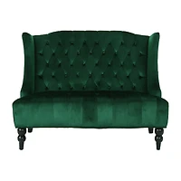 Leora Curved Slope-Arm Upholstered Loveseat