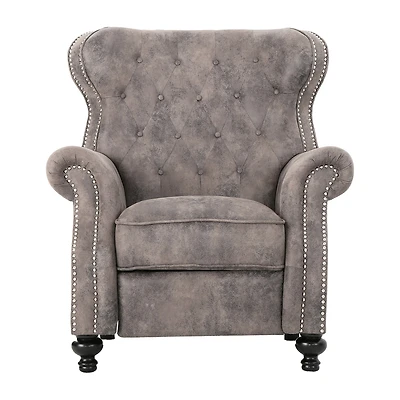 Walder Tufted Roll-Arm Recliner