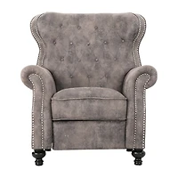 Walder Tufted Roll-Arm Recliner