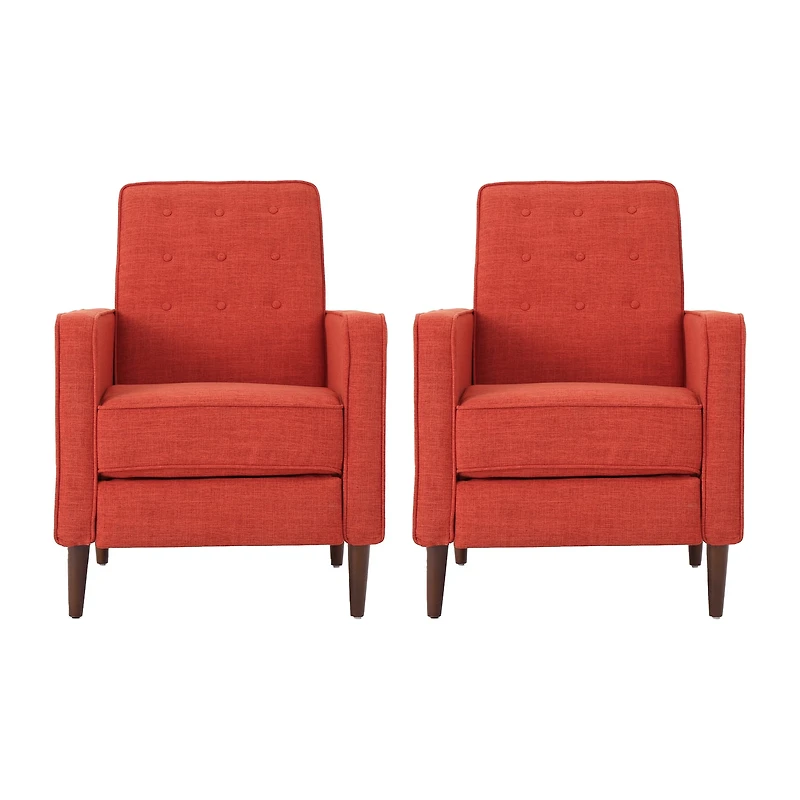 Mervynn Tufted Track-Arm Recliner