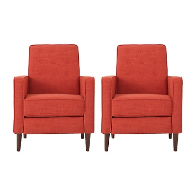 Mervynn Tufted Track-Arm Recliner