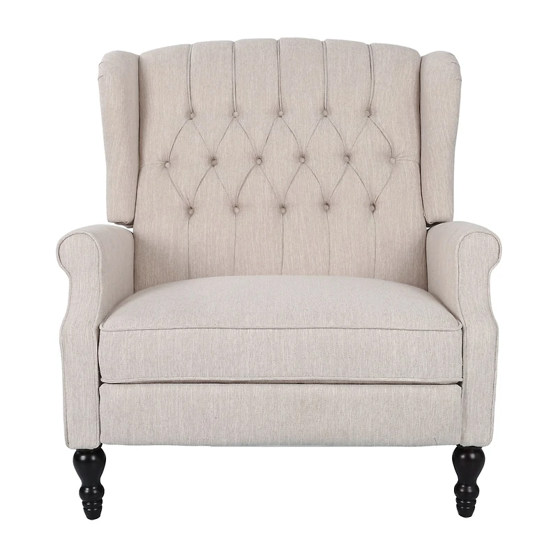 Apaloosa Tufted Roll-Arm Recliner