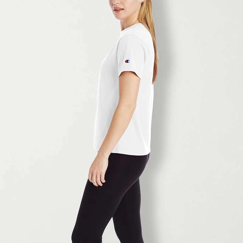 Champion Womens Crew Neck Short Sleeve Active T-Shirt